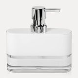 Möve Line zeepdispenser 13 x 4 x 14 cm van acryl, wit
