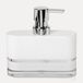 Möve Line zeepdispenser 13 x 4 x 14 cm van acryl, wit