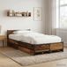 vidaXL Bedframe met Hoofdbord Oud Hout 80 x 200 cm