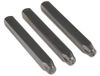 RS PRO 3 mm x 6 mm slagstempel set 27-delig, letters: A → Z, symbool &, lengte 61 mm