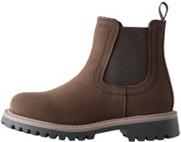 Next - Garçons - Bottines Chelsea doublées en polaire en cuir - Marron
