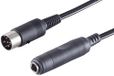1aTTack.de 3x 0,2m Kubusstekker 5-pins naar 6,3mm Jack-aansluiting Audioadapterkabel Gegoten stekkers Vernikkelde contacten Voor HiFi Muziekinstrumenten Studioapparatuur