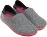 Gottstein Dames en Heren slippers Wool Slip-On - Grijs Raspberry - Maat 41