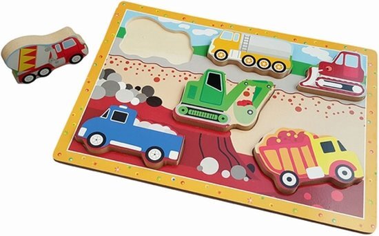 Playwood Puzzel bouwplaats dikke stukken