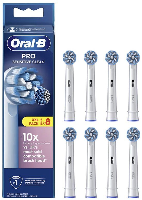 Oral-B PRO Sensitive Clean Opzetborstels - 8 Stuks