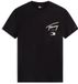 Tommy Jeans T-shirt Homme XS Coton Col Rond Manches Courtes Casual Jaune / Gris Foncé / Rose / Noir