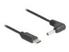 DeLOCK 85393 USB-C naar DC voedingskabel 1,5 m Zwart