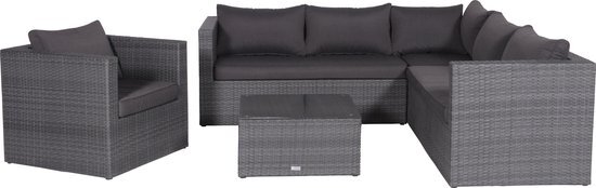 Garden Impressions - Montana - loungeset - 5-delig - Earl grey