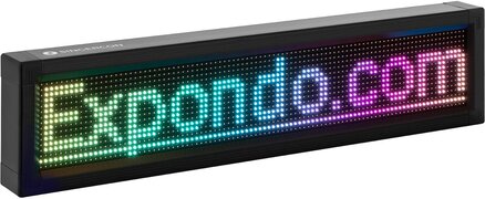 Singercon LED Display Board - 96 x 16 gekleurde LED's - 67 x 19 cm - programmeerbaar via iOS en Android