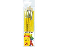 Eberhard Faber Winner penselenset - Varkenshaar - 4 stuks