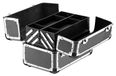 Merkloos Gereedschapskoffer Gereedschapskist met handvat - 35,5 x 24 x 22,5 cm - Zwart ABS en staal - Afsluitbaar