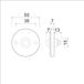 AMI beldrukker - 3 RH - 50mm rond - F2 - 296500