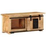 vidaXL TV meubel & entertainment center 90x35x40 cm massief mangohout