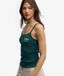 Superdry Athletic Essentials Débardeur boutonnée brodé Vert Taille : 38