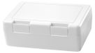 Lunchbox pour enfants – Sans BPA & Fabriqué en Allemagne – Lunchbox avec fermeture à clip sécurisée, lunchbox robuste pour enfants et adultes – Blanc