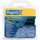 Rapid Hek-ringnieten VR16 groen, 400 stuks voor gaashek