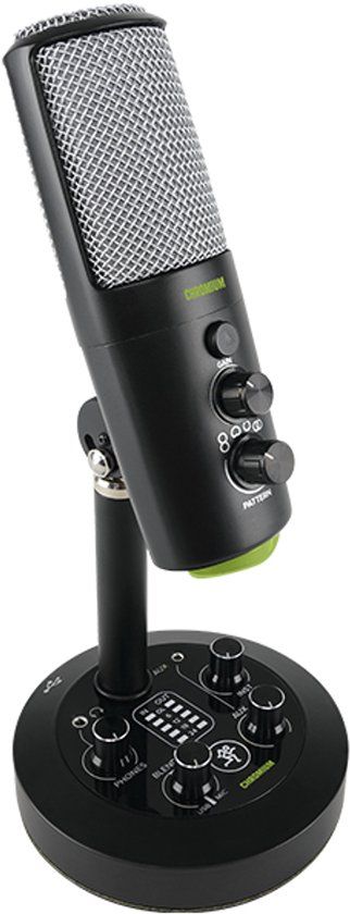 Mackie Chromium Zwart, Zilver Microfoon voor studio's