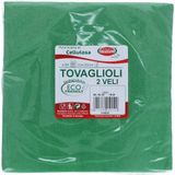 Wegwerpservetten, 50 stuks, formaat 33 x 33, groen