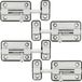 AMIG Verrou coulissant/Loquet - 4x - Zamak - 5cm - Chromé - Incl. Vis - Porte/Fenêtre