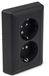 Stopcontact | Gira E2 | Inbouw | Randaarde | Zwart