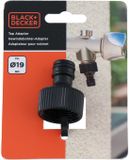 BLACK+DECKER Kraanstuk 3/4 - ⌀ 19 CM - Koppelstuk - Kunststof - Zwart