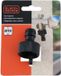 BLACK+DECKER Kraanstuk 3/4 - ⌀ 19 CM - Koppelstuk - Kunststof - Zwart