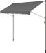 Songmics Balkonzonwering 350 x 120 cm Antraciet
