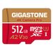 GIGASTONE 512GB micro SD geheugenkaart, 4K Camera Pro, SDXC UHS-I A2 U3 V30