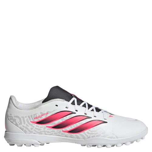 adidas Performance Predator Club senior imitatieleren voetbalschoenen - wit/roze