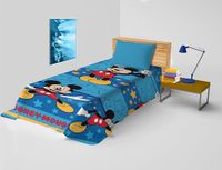 hermet Mickey Mouse, Disney Sprei voor eenpersoonsbed, niet gevoerd, voor eenpersoonsbed, 170 x 270 cm, 100% katoen, Disney