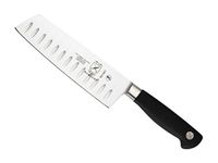 Mercer Culinary Genesis 7-Inch Nakiri-Granton Rand, Roestvrij Staal, Zwart, 38x10x3 cm