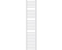 LuxeBath ECD Germany Badkamerradiator Sahara 300x1800 mm Wit recht met zijaansluiting