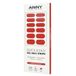 ANNY Gel nagelstrips - uv-nagelfolie om op te plakken, met uv-lamp, duurzaam en splintervrij, eenvoudig in gebruik, kleur: bloody orange - gedempt baksteenrood, nr. 50