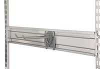 Phoenix 124253SI ophanglijst voor haken, metaal, zilver, 1,5 x 60 x 10,4 cm