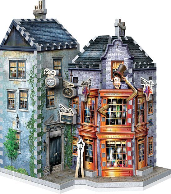 Wrebbit 3D Puzzel - Harry Potter - Weasleys Wizard Wheezes and Daily Prophet - 256 stuks