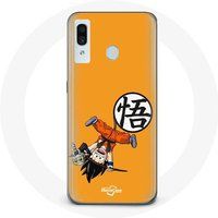 Maniacase Etui voor Samsung Galaxy A20 Goku Dragonball Z Kind Anime