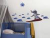 Komar Muursticker - Disney Stitch Live Action Hit the Waves - 70 x 50 cm