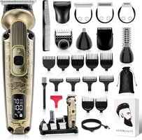 Sansbeauté 9-in-1 Baardtrimmer Mannen - Trimmer voor Baard en Lichaam - Incl. 9 opzetstukken - Bodygroomer Mannen - Bodytrimmer Heren - Haar trimmer - Tondeuse - 0.5-15MM - Neus en Oor - Trimapparaat - Baard Machine - Multigroomer
