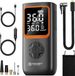 Gadgetplace Pompe à pneus compresseur avec 5 embouts - Pneus de voiture - 6000 mAh - Pompe à vélo électrique - Compresseur d'air portable - Pompe à ballon
