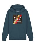 Watapparel Sweatshirt ' Kassette ' petrol / gemengde kleuren