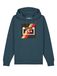 Watapparel Sweatshirt ' Kassette ' petrol / gemengde kleuren