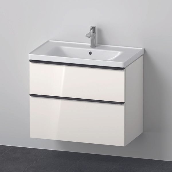 Duravit D-Neo meubelset m. wastafelonderbouwkast m. 2 laden m. softclose 80x20x48cm incl. wastafel wit hoogglans DE012102222