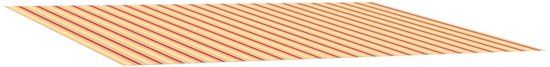vidaXL Vervangingsdoek voor zonnescherm Multikleur 600 x 350 cm