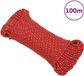 vidaXL Boottouw 4 mm 100 m polypropyleen rood
