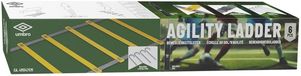Dunlop Umbro Loopladder - 4 Meter - Speed Ladder - Agility Ladder - Voetbal Trainingsmateriaal - Incl. Grondpinnen en Opbergtas - Geel