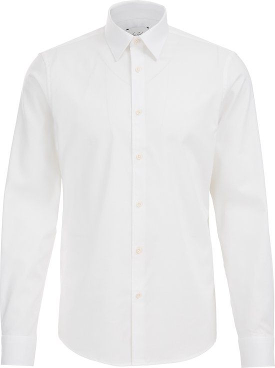 WE Fashion Van Gils Slim Fit Overhemd White Uni
