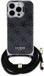 GUESS Backcover voor Apple iPhone 16 Pro Max met bedrukte schouderriem IML 4G, Zwart