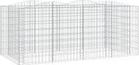 vidaXL Schanskorf gewelfd verhoogd 200x100x100 cm Gegalvaniseerd ijzer
