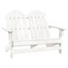 VidaXL Tuinstoel Adirondack 2-zits Vurenhout Wit