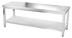 GOLDINOX Plan de travail en acier inoxydable, châssis 1800 x 500 mm, PREMIUM